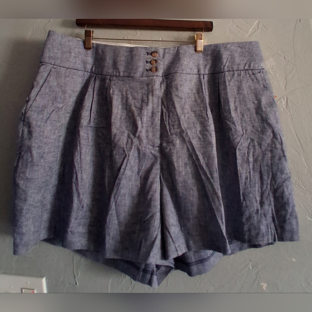 Lane Bryant High Waist Gray Shorts